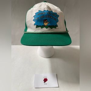 Designer Pro ‘I fought the lawn and the lawn won’ Green Embroidered Rope Hat